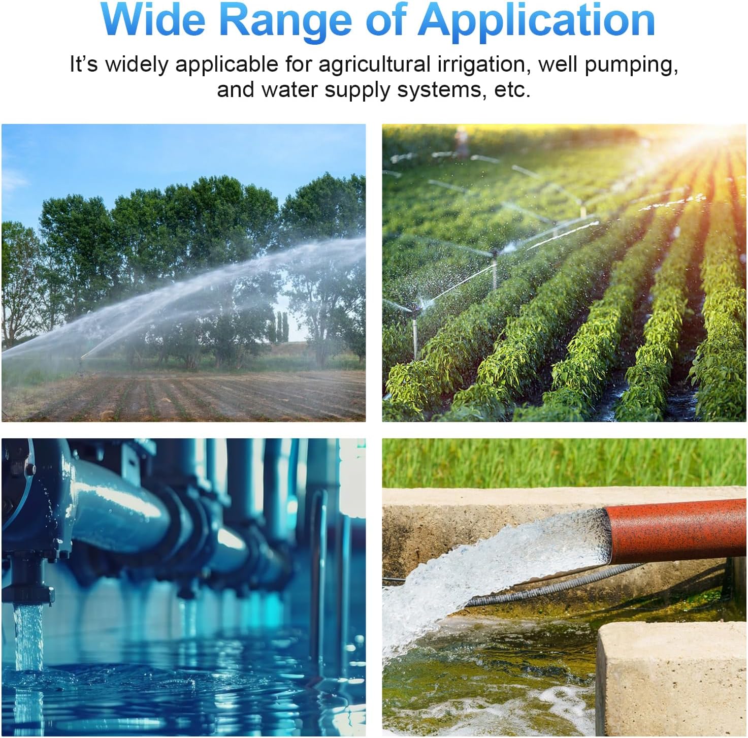 750W DC 48V Solar Water Pumps, 16A MPPT controller with 3 inch Solar Submersible Pump, Stainless Deep Well Pump for Agricultural Irrigation Pumping (Controller Input Voltage: DC 60-90V)
