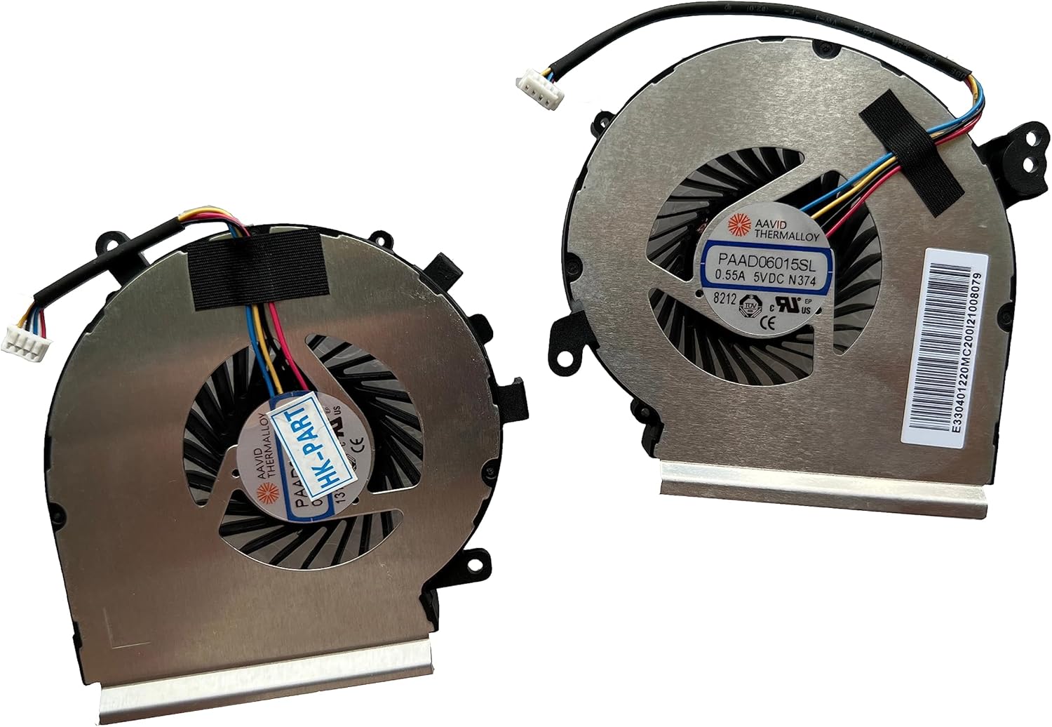 Cooling Fan Set for MSI GE62MVR GE72MVR 7RG (MS-16JC/MS-179C) - Dual CPU + GPU Fans PAAD06015SL N374 N376, Compatible with GTX1070 Laptops