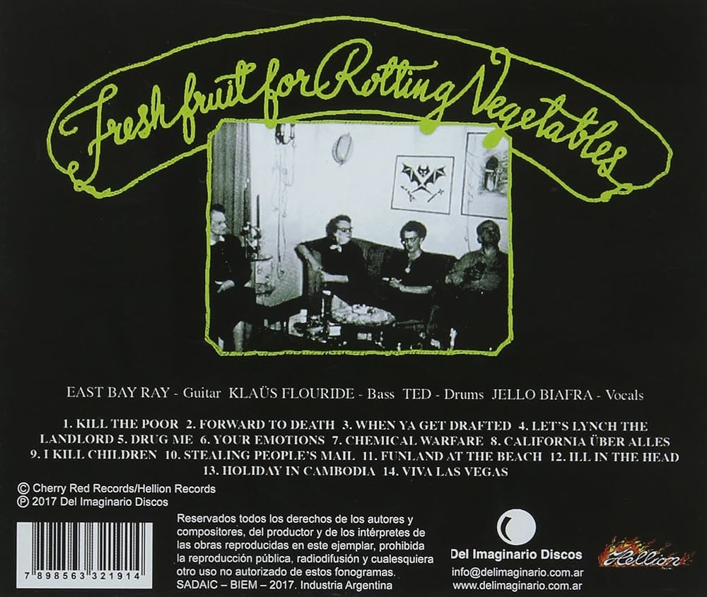 デッドケネディーズ　CD Amazon.com: Fresh Fruit For Rotting Vegetables: CDs & Vinyl