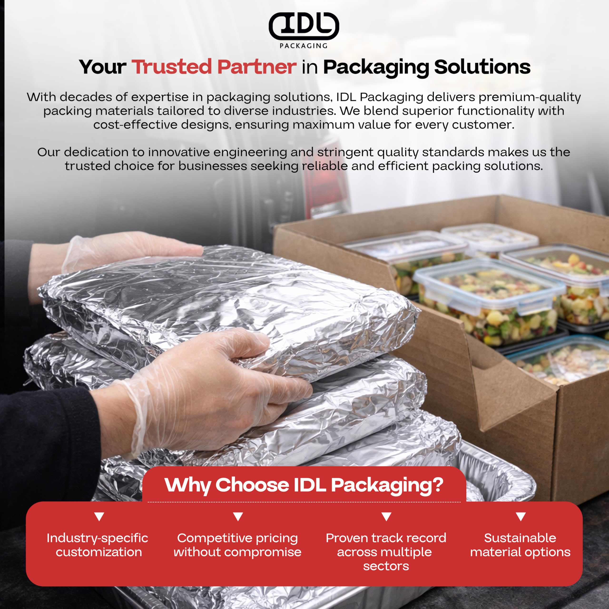 IDL Packaging Rotolo di ricarica in foglio di alluminio da 30,5 cm x 500 m per dispenser FoilMaster WP-179DA Larghezza 30,5 cm - Foglio di latta standard per grigliare, avvolgere, affumicare, cuocere