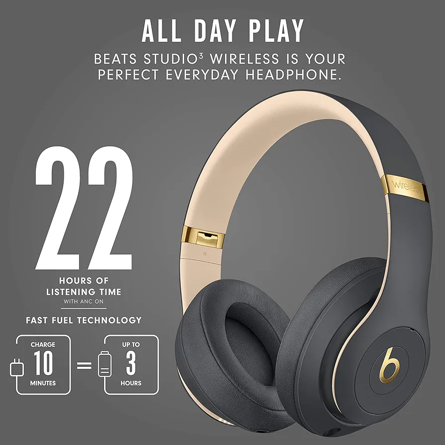 Amazon.com: Beats Studio3 Wireless Noise Cancelling Over-Ear