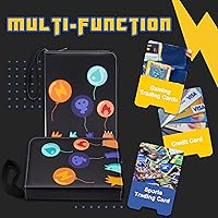 Vista 5 de Carpeta de tarjetas, álbum de tarjetas coleccionables de 4 bolsillos, carpeta de tarjetas de exhibición de doble cara de 400 bolsillos, expandible