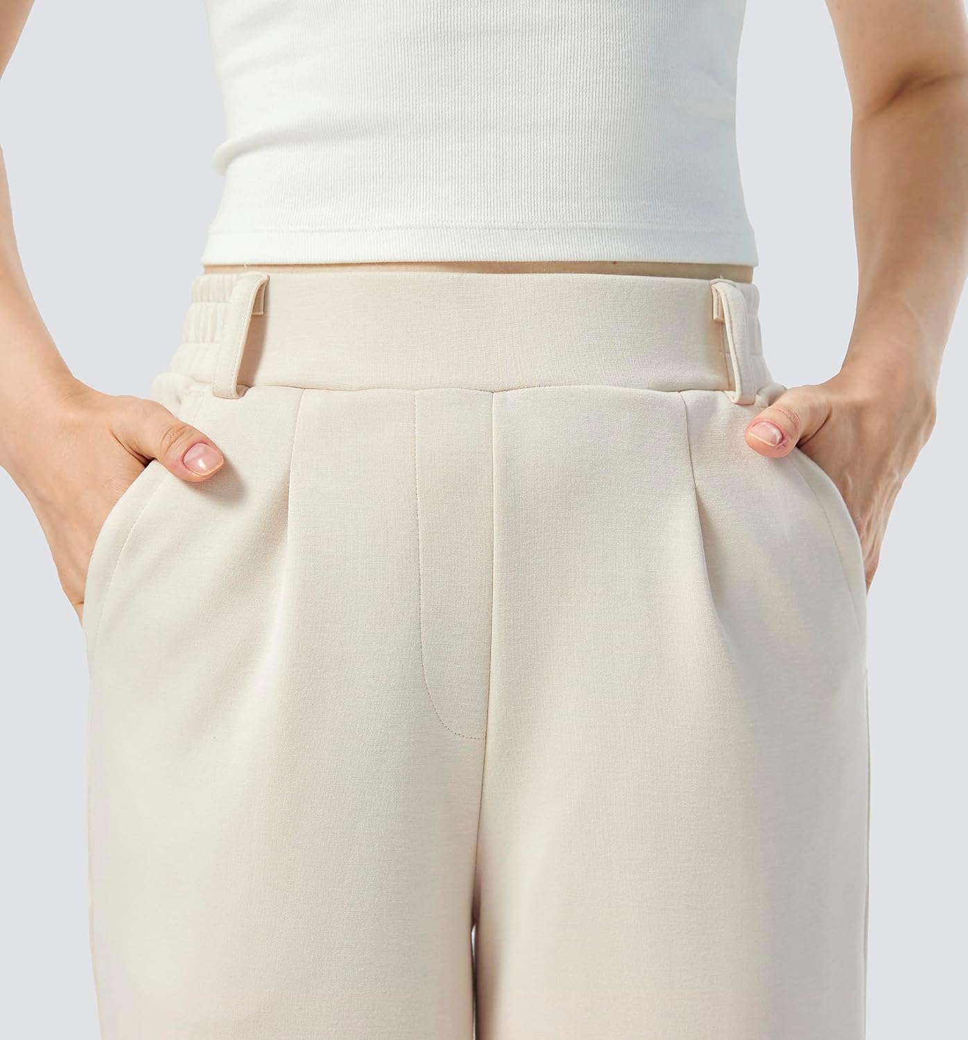 AFITNE Womens Wide Leg Work Pants High Waisted