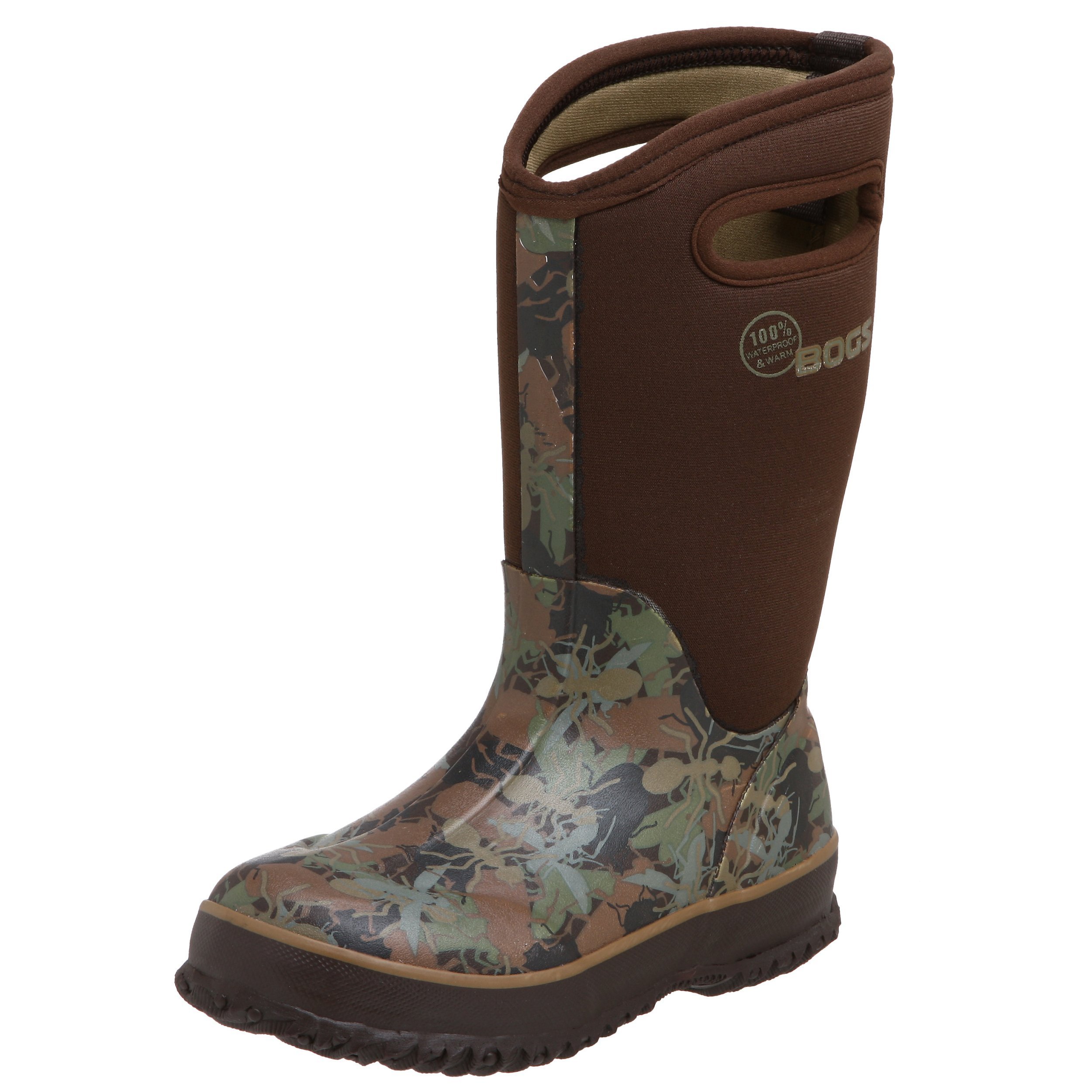 BOGS unisex-child Classic High Waterproof Insulated Rubber Neoprene Rain BootSnow Boot