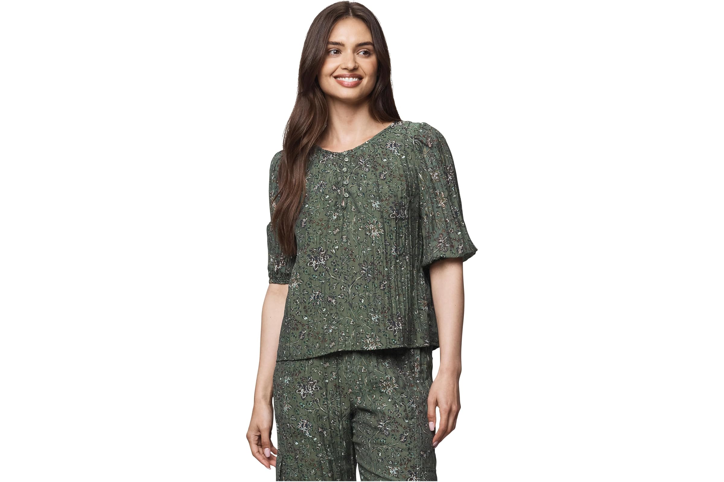 Splendid Versailles Floral Blouse