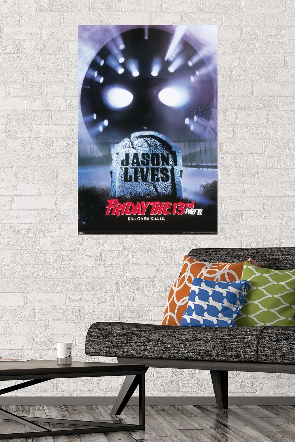 Decorazione Horror Jason Poster Friday The 13th Jason Lives - 61x91,5cm ...