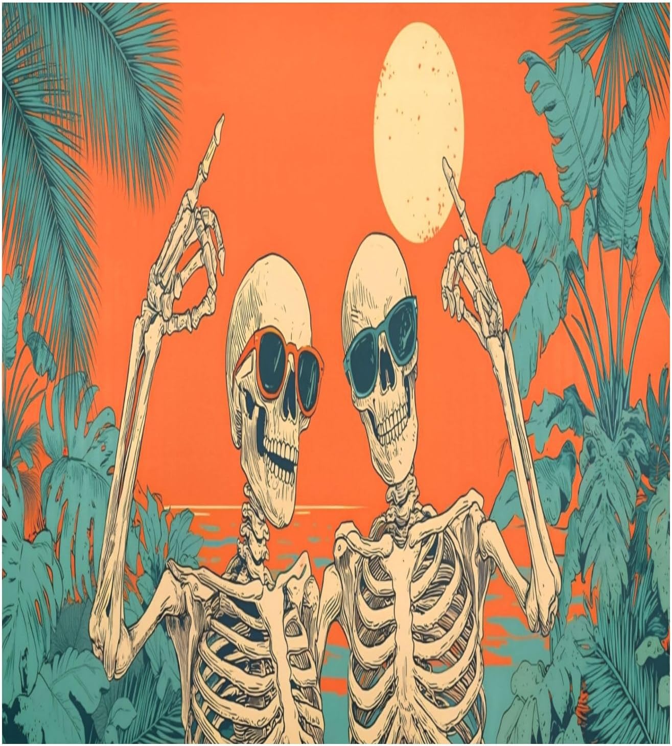 Dishwasher Magnet Cover Large Magnetic Stickers Skull Sun Front Dishwasher Cover for Home Kitchen Refrigerator Decorative Lid