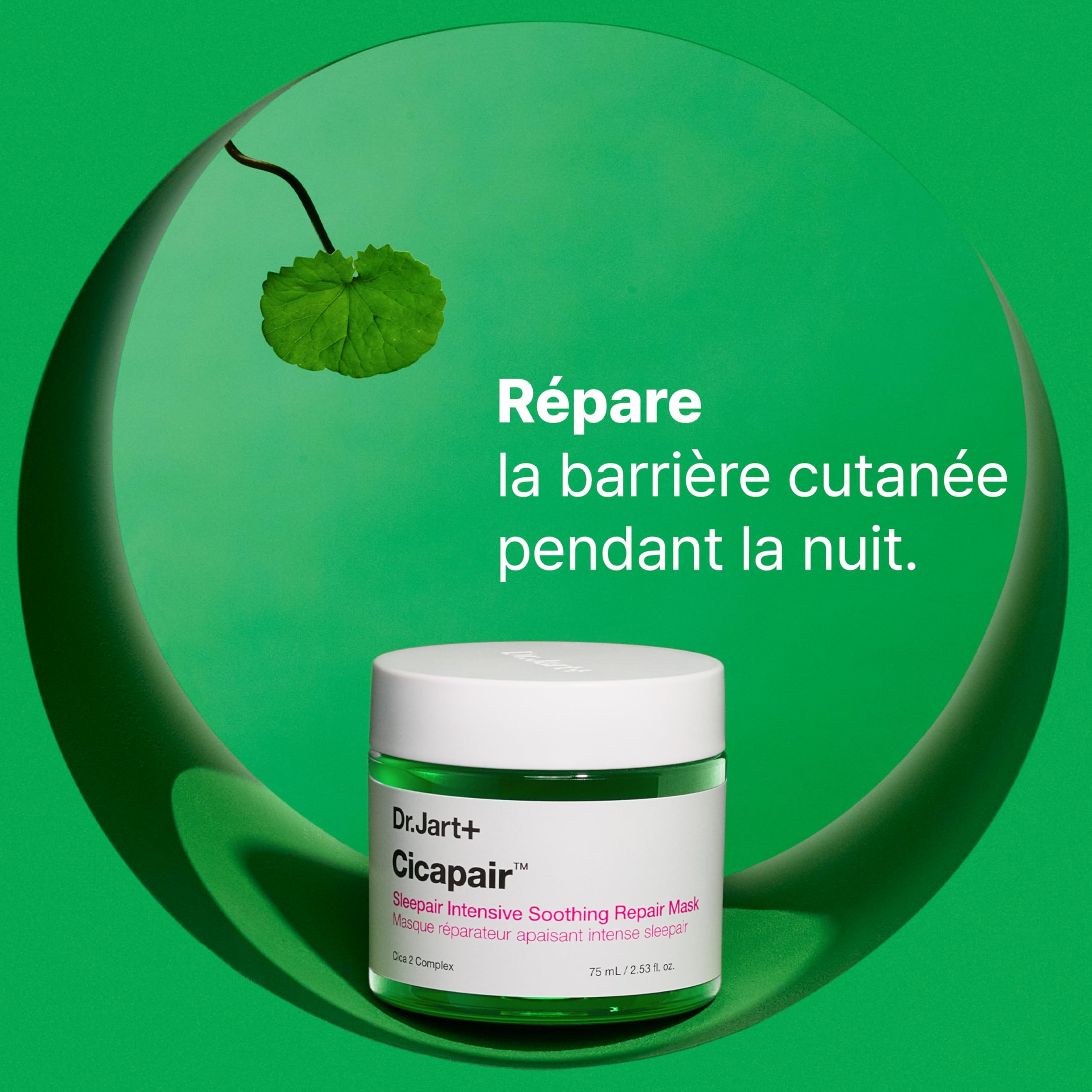 Dr.Jart+ Cicapair Sleepair Masque de Nuit Réparateur Intensif au Centella Asiatica | Réparation de la Barrière Cutanée | Soin de la peau coréen, 75 ml