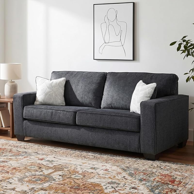 Signature Design by Ashley Altari Queen Sofa Sleeper Couch, Slate Gray image 2