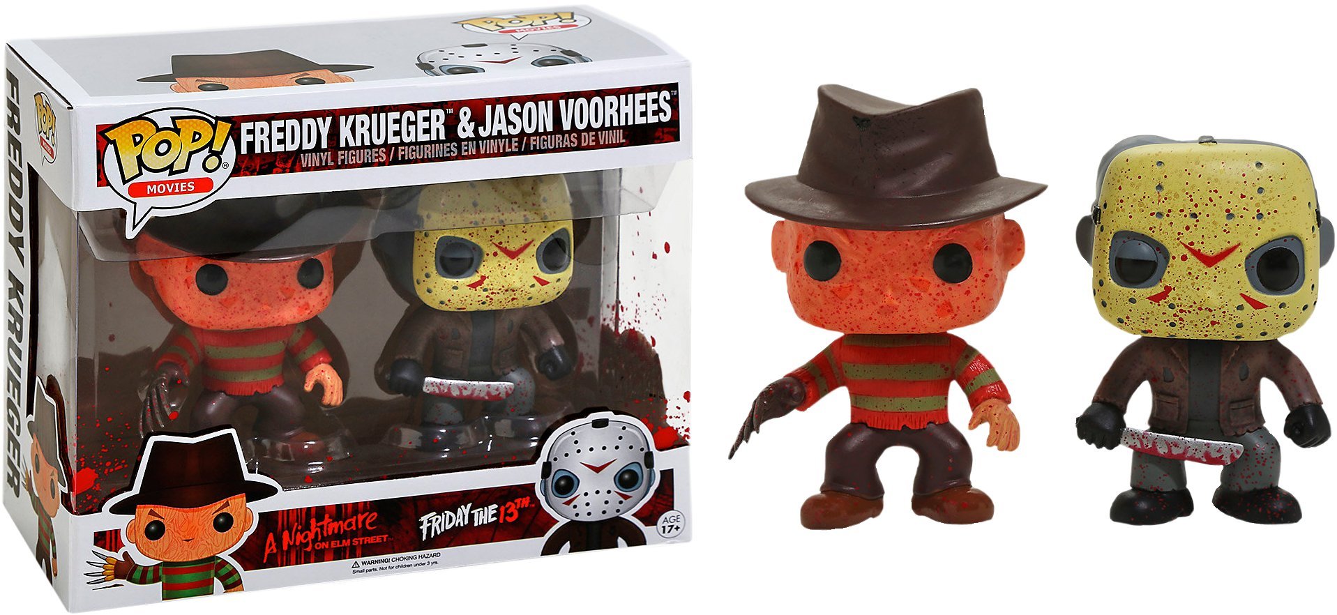 Funko 12001 - Freddy Krueger And Jason Voorhees, Pop Vinyl Figure 2-Pack Freddy Krueger And Jason Voorhees