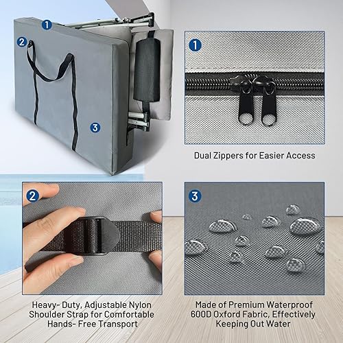 Miniatura 3 de Silla de gravedad cero de gran tamaño, silla de descanso XL de 29 pulgadas de ancho, silla reclinable acolchada con cojín extraíble y reposacabezas