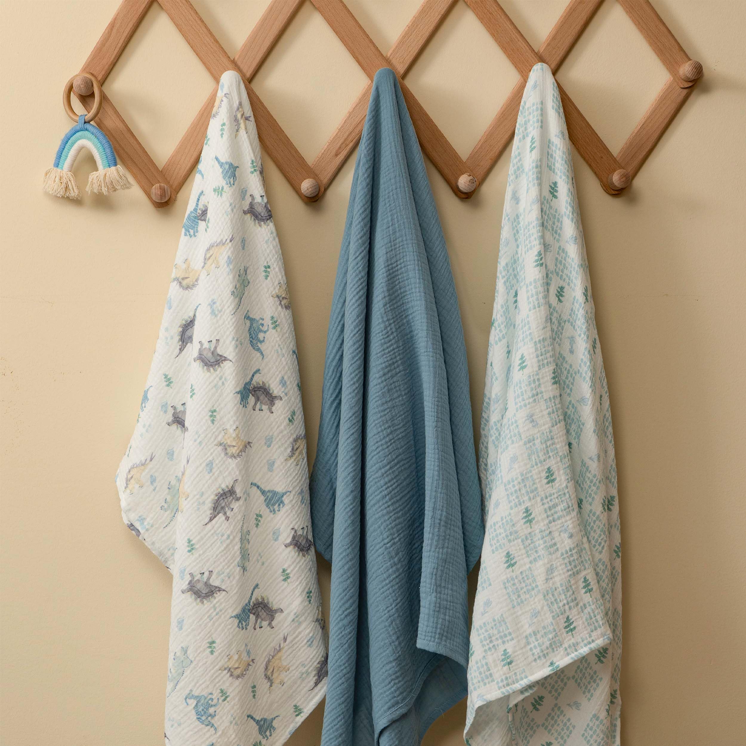 Soarwg Kids Muslin Swaddle Baby Blanket Muslin Cloths for Newborns Pack of 3 Muslin Blanket - Image 3