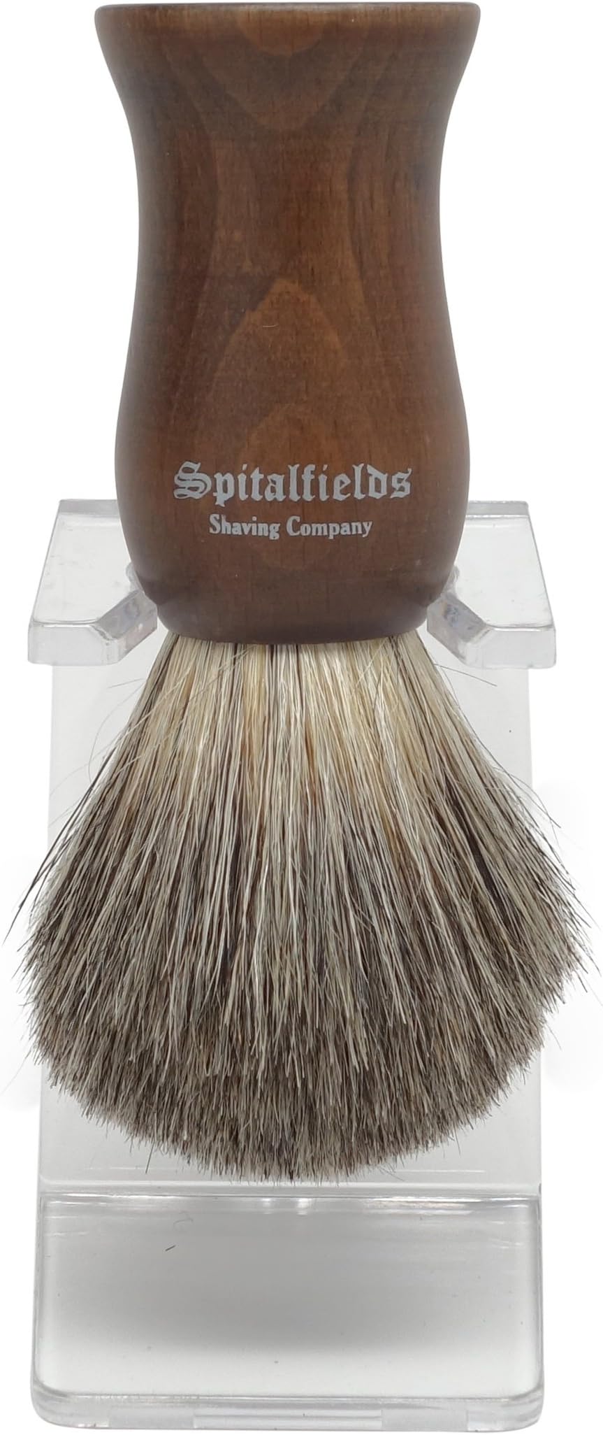 100% Pure Badger Bristle with Faux Ebony Beechwood Handle Shaving Brush and Free Acrylic Stand - Columbia Road