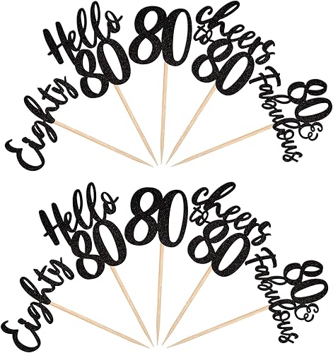 Vista 171 de 30 piezas de decoración negra para cupcakes de cumpleaños número 15 con purpurina de quince Hello 15 para cupcakes Mis membrillo a 15 años