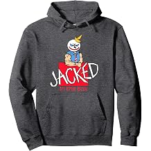 JACKED IN THE BOX Unisex-Adults Black Small Classic Fit Polyester/100% Solid Classic Hoodie with Kangaroo Pocket - Halloween, Food & Beverage, Holiday, Kids, Family, All Ages