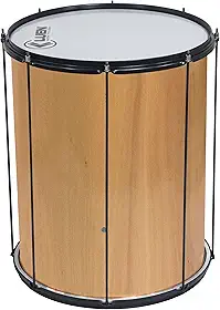 Surdo 60X20 Folheado Verniz Aro Chapa Preto Pele Leitosa 10 Afin - Brasil - Luen