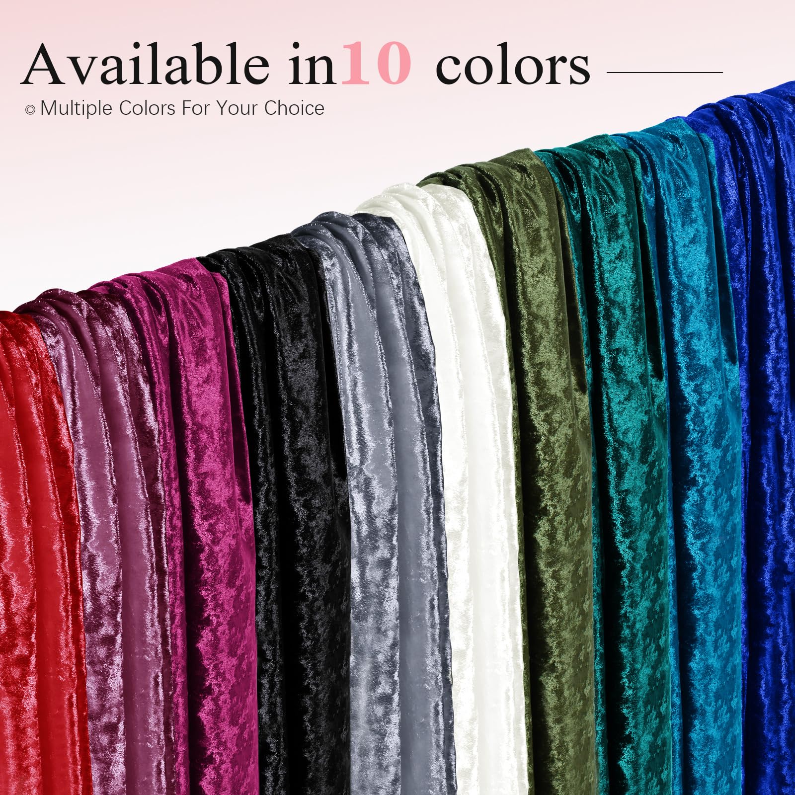 Tela de terciopelo aplastado elástica blanca de 160 cm de ancho | Tela suave, material lujoso, elástico versátil, para costura, ropa, tapicería, cortinas, decoración