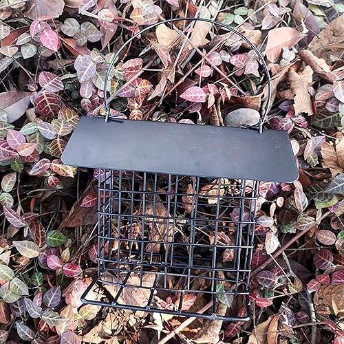 Miniatura 4 de Comedero para pájaros en sebo mejorado, a prueba de lluvia, para colgar al aire libre, para uso con pasteles de sebo, pasteles de semillas, pasteles