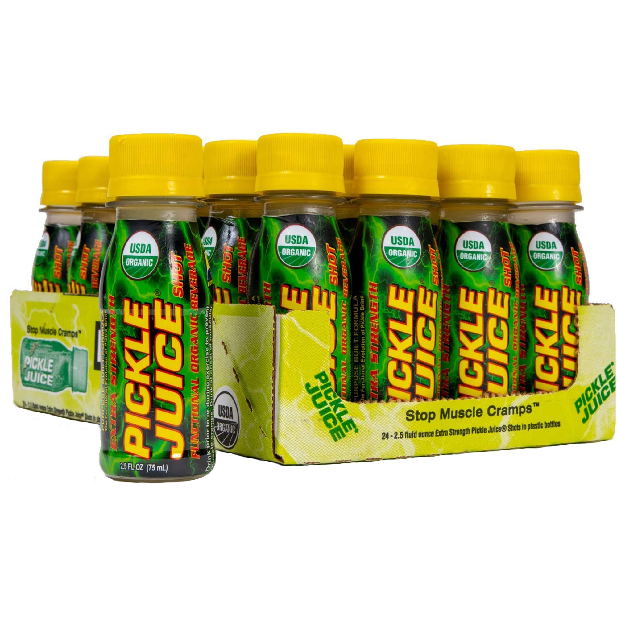 Buy Pickle Juice Sports Drink, 2.5 oz Shot, USDA Organic, Muscle Cramp