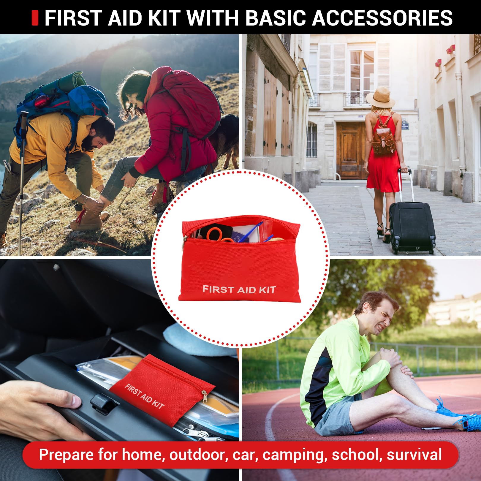 Sailnovo Kit d'outils d'urgence 76 en 1 pour Voiture