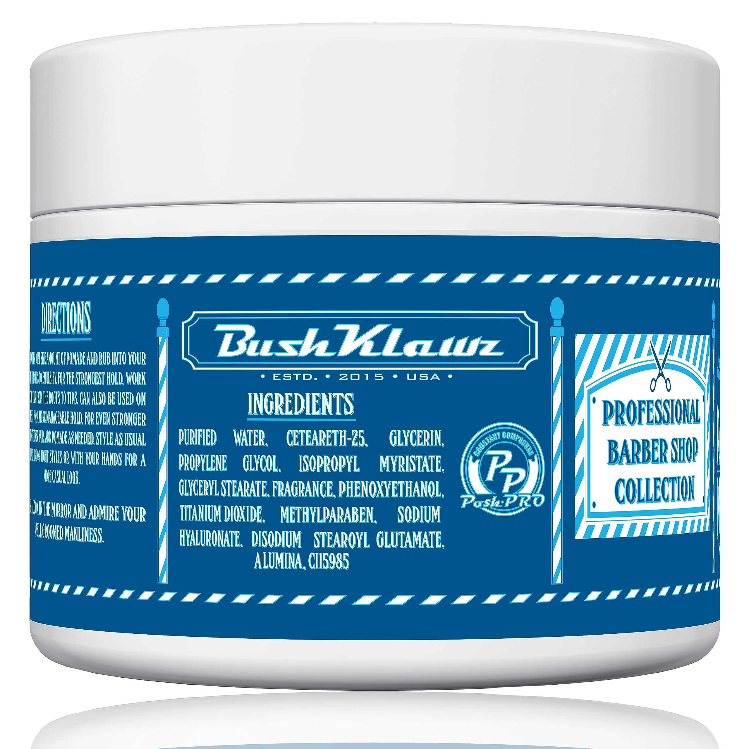 Pacific Prince Matte Pomade 455 g auf Wasserbasis, fester Halt, leicht zu waschen, keine Ablagerungen für enge Styles, Herren-Styling, riecht großartig