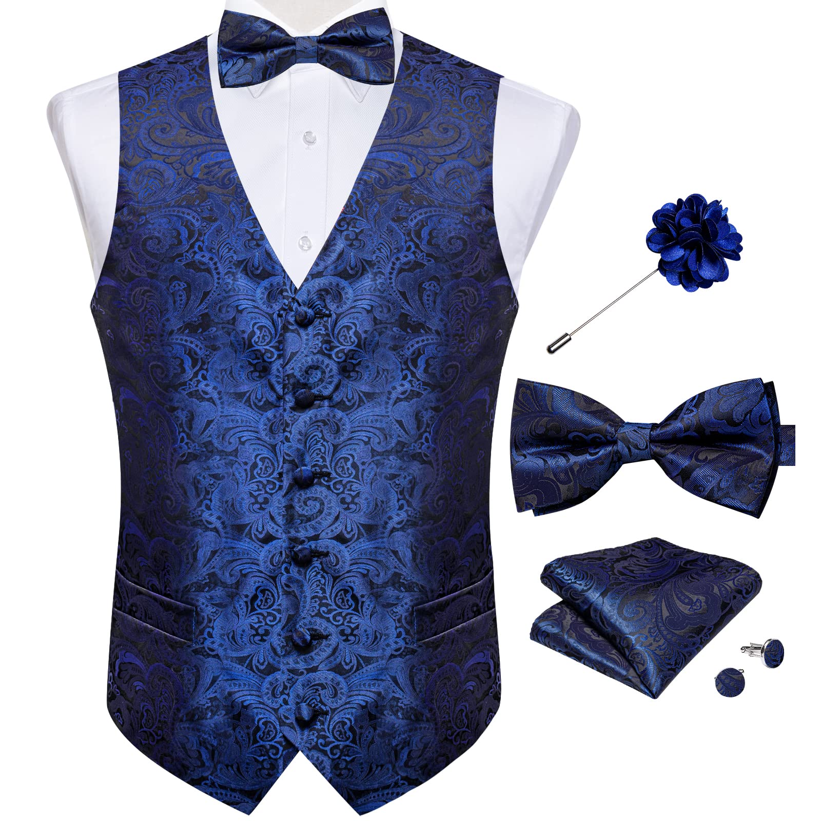 DiBanGu Paisley Waistcoat