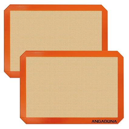 silicone baking mat set of 2 (Orange-2A)