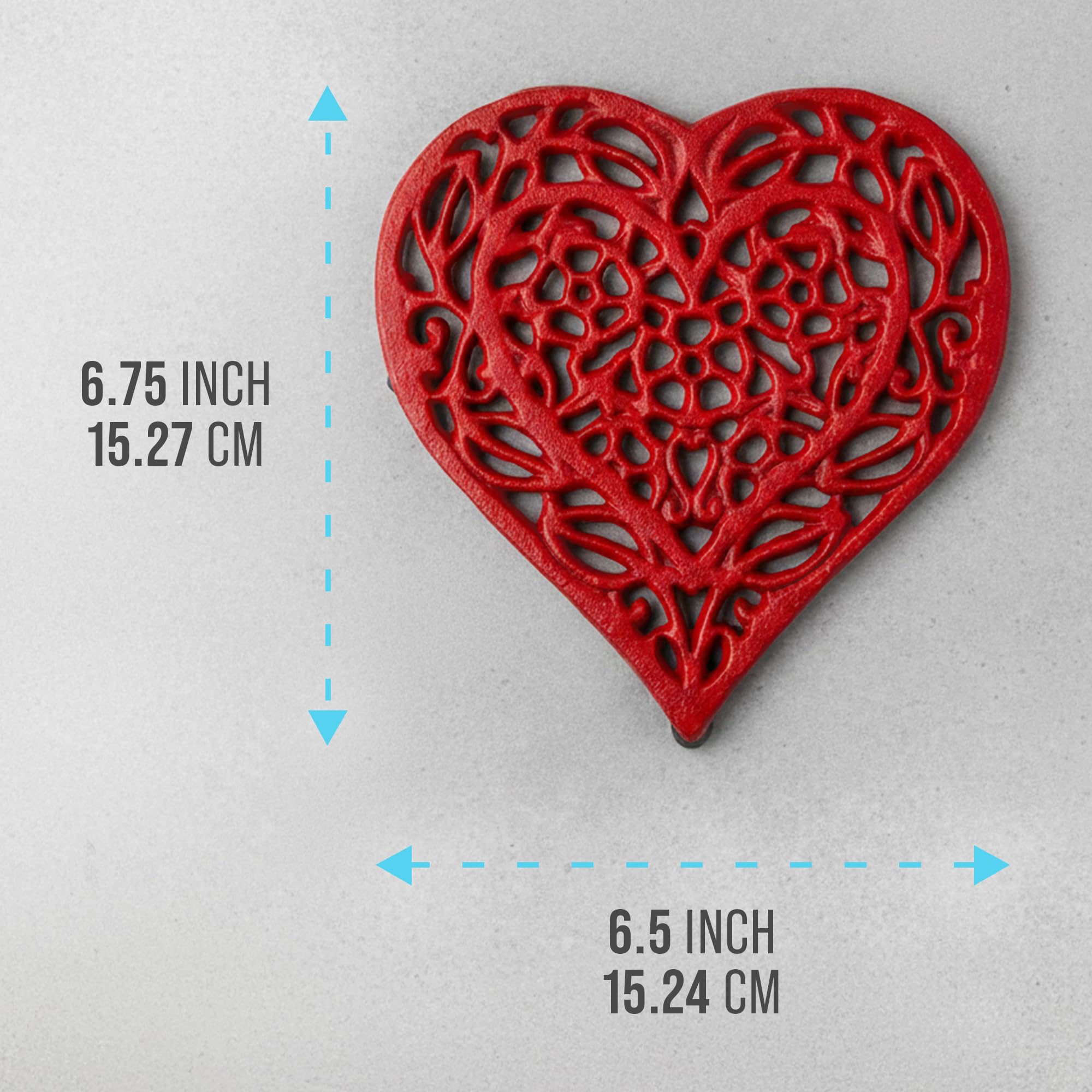 Dessous de plat coeur arbre en olivier massif : maison et deco dessous