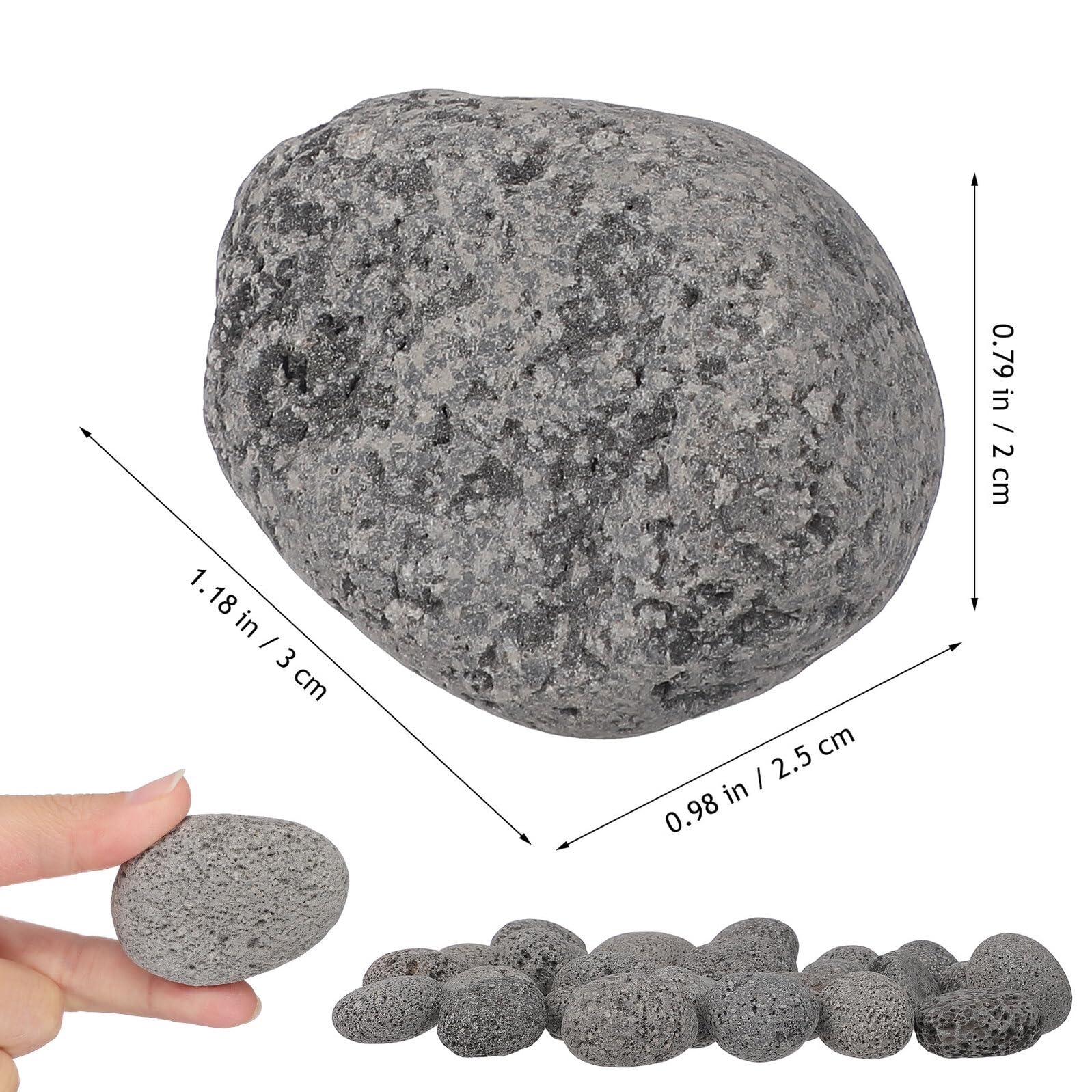 Generisch Saunastein Satz 1 Kg Natürliche Schwarze Steine für Sauna Heizung mit Universeller Kompatibilität und Einfache Handhabung für Dampfbäder und Wellnessbereiche