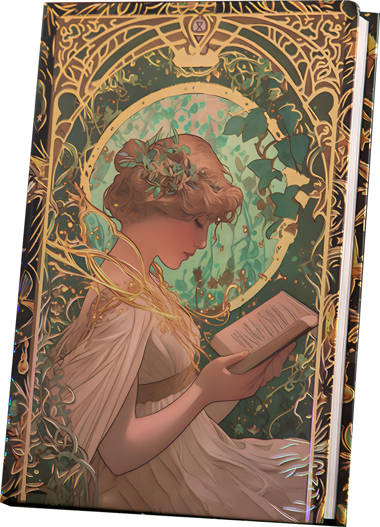 ipoul Pretty Journal, Cute Notebook, Womens Journals for Writing, Small Notebooks 5x7, B6, Hardcover Journal, Lay Flat, Colorful Paper, Gilded Cover, Journal for Women, Writing Journal