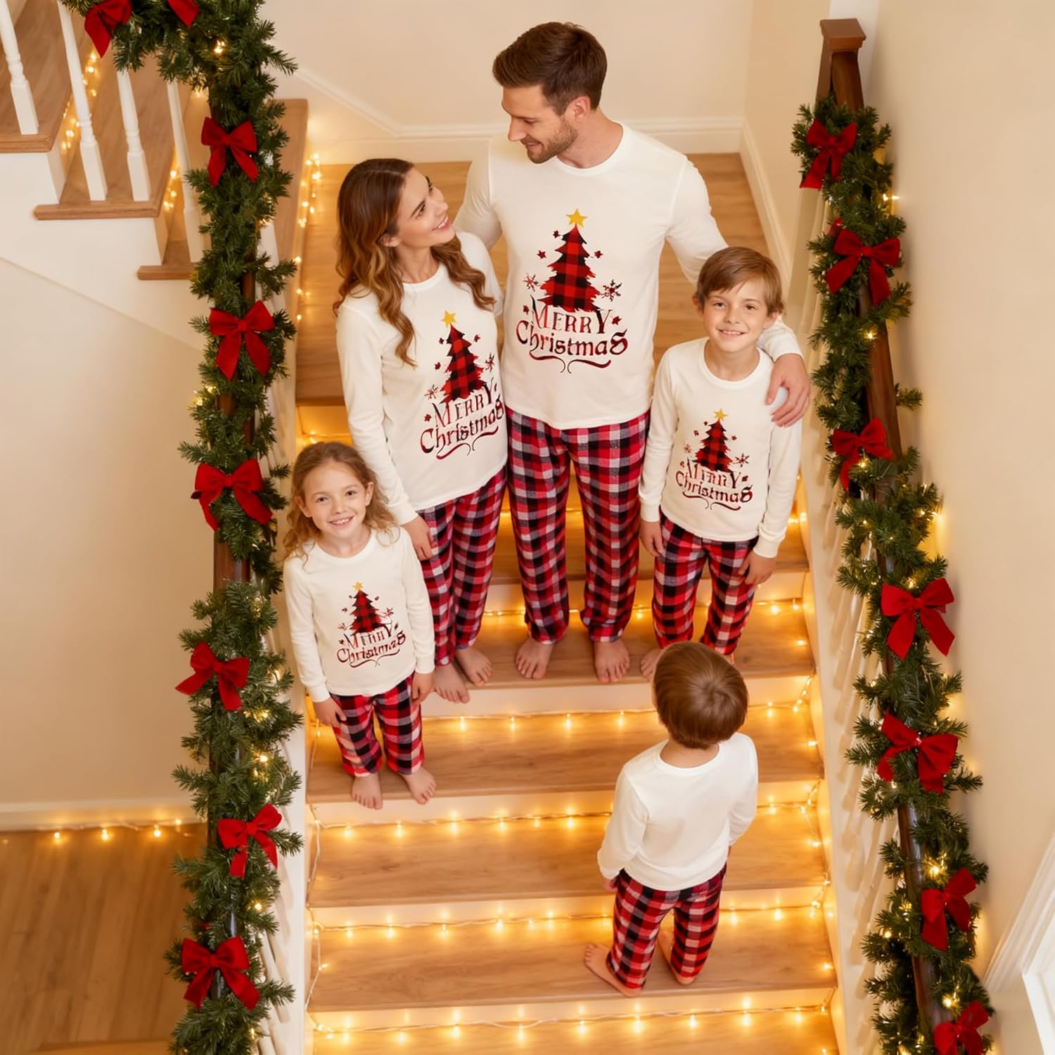 WephuPSho Christmas Family Matching Pajamas, Festive Xmas Jammies Sets for the Whole Family, Holiday Pjs Christmas - Image 5