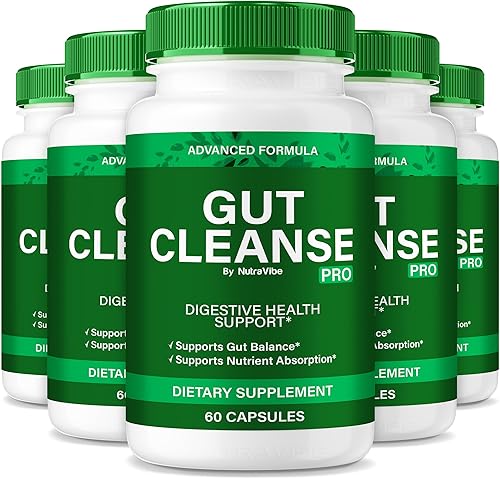 (5 unidades) Gut Cleanse Pro - GutCleanse Pro para fórmula intestinal y digestión, Got CleansePro para apoyo digestivo, comodidad y equilibrio