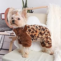 Vista 2 de Pijamas para perro, suéter de vellón para perro, ropa para cachorros lindos para perros pequeños, ropa de chihuahua, Yorkie, niña y niño, suéter