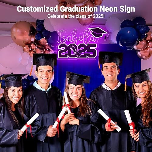 Miniatura 10 de Letreros de neón para decoración de pared de dormitorio, luces LED de neón regulables, regalos románticos de cumpleaños, letras artísticas para