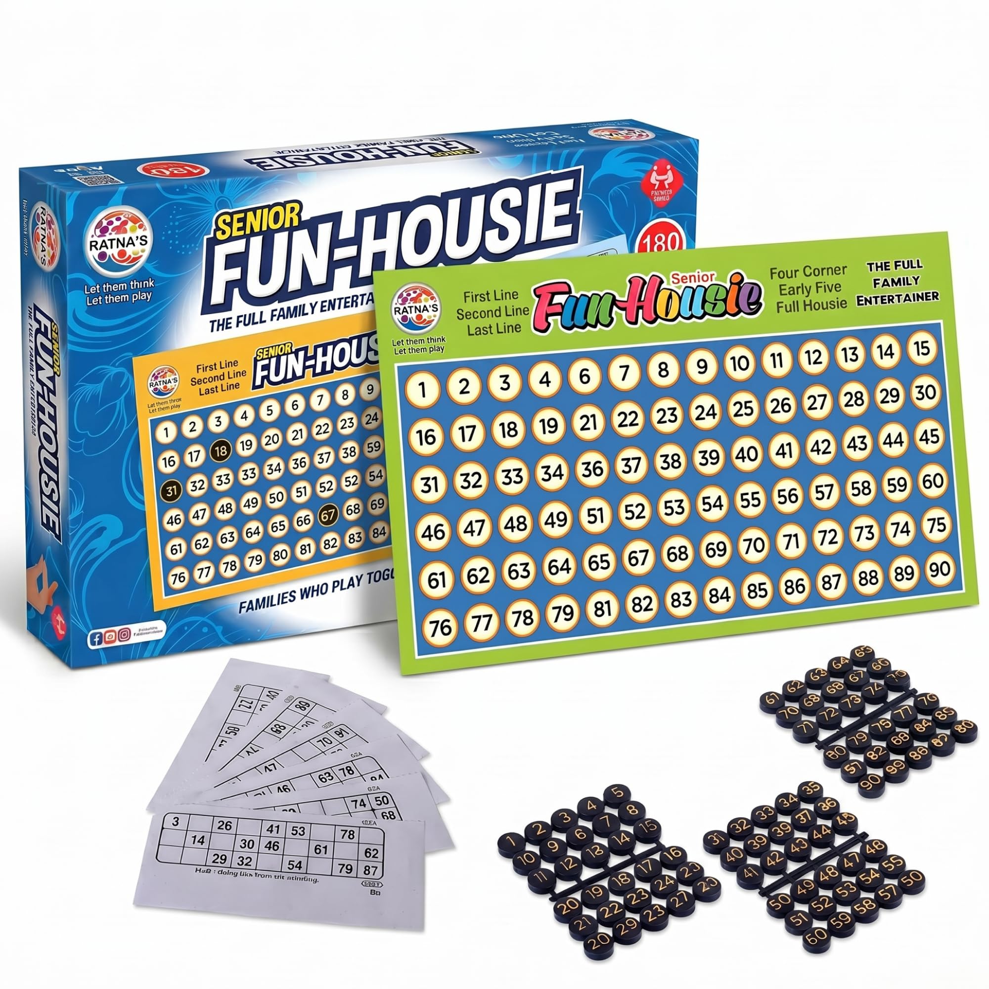 Ratna's Fun Housie Game Big 180 Tickets for Party, Picnic Fun-image-13