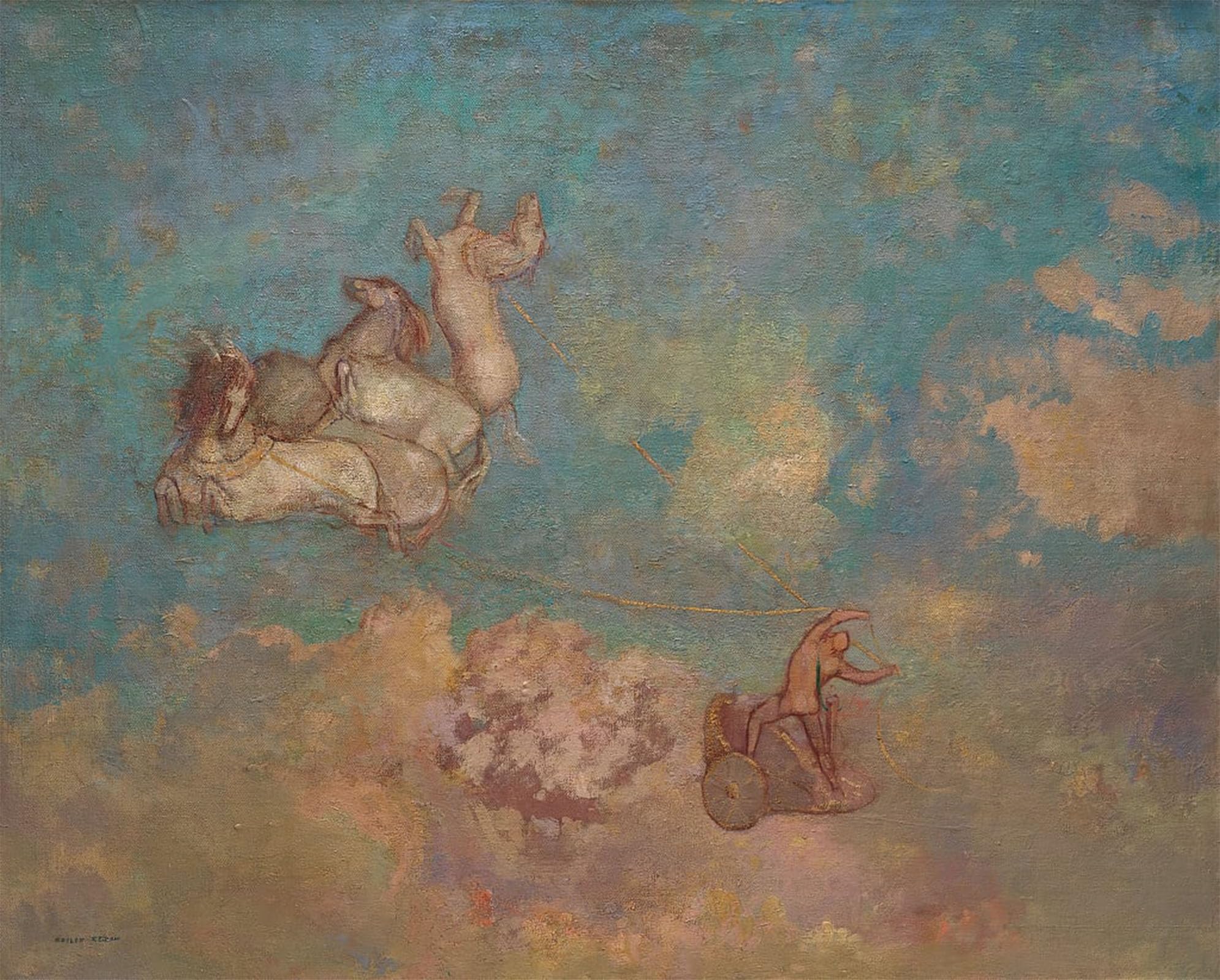 Tableaux sur toile Odilon Redon portrait célèbre décoration de luxe
