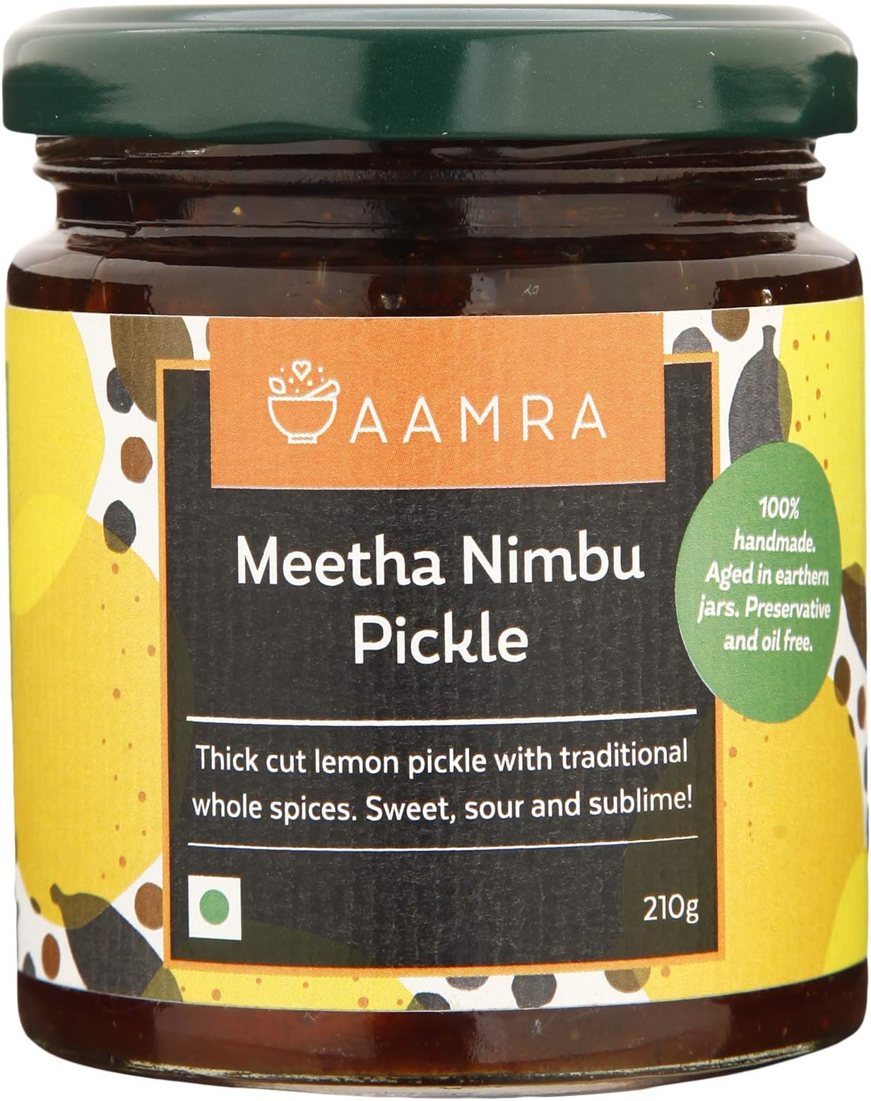 Aamra Meetha Lime/Nimbu Pickle 210 gm (7.40 OZ)