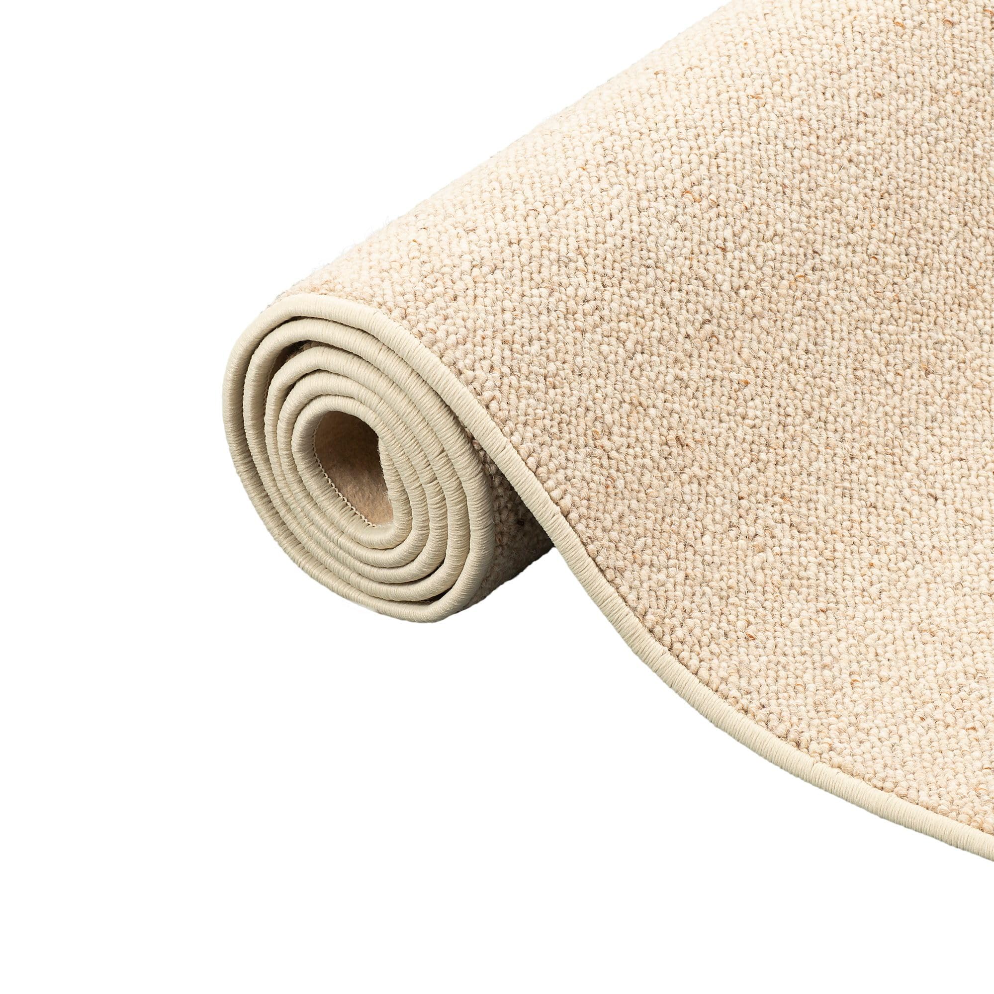 Snapstyle Berbère - Tapis en Laine Naturelle - Beige - 17 Tailles