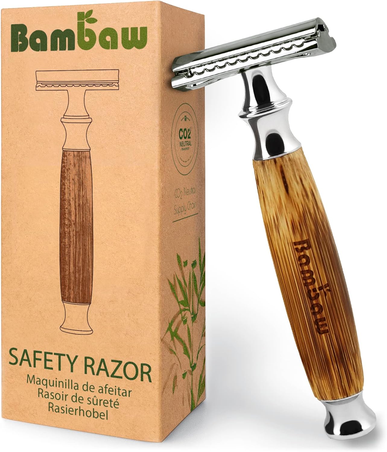 Bamboo Safety Razor Razors for Men and Women Double Edge Safety