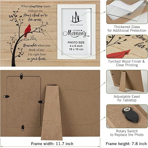 Miniatura 4 de HN HAIINAA Marcos conmemorativos para fotos - En memoria amorosa de madre padre abuela abuelo regalos de condolencias por pérdida de un ser querido
