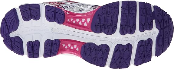 asics women's gel-nimbus 17 - onyx/purple/mint