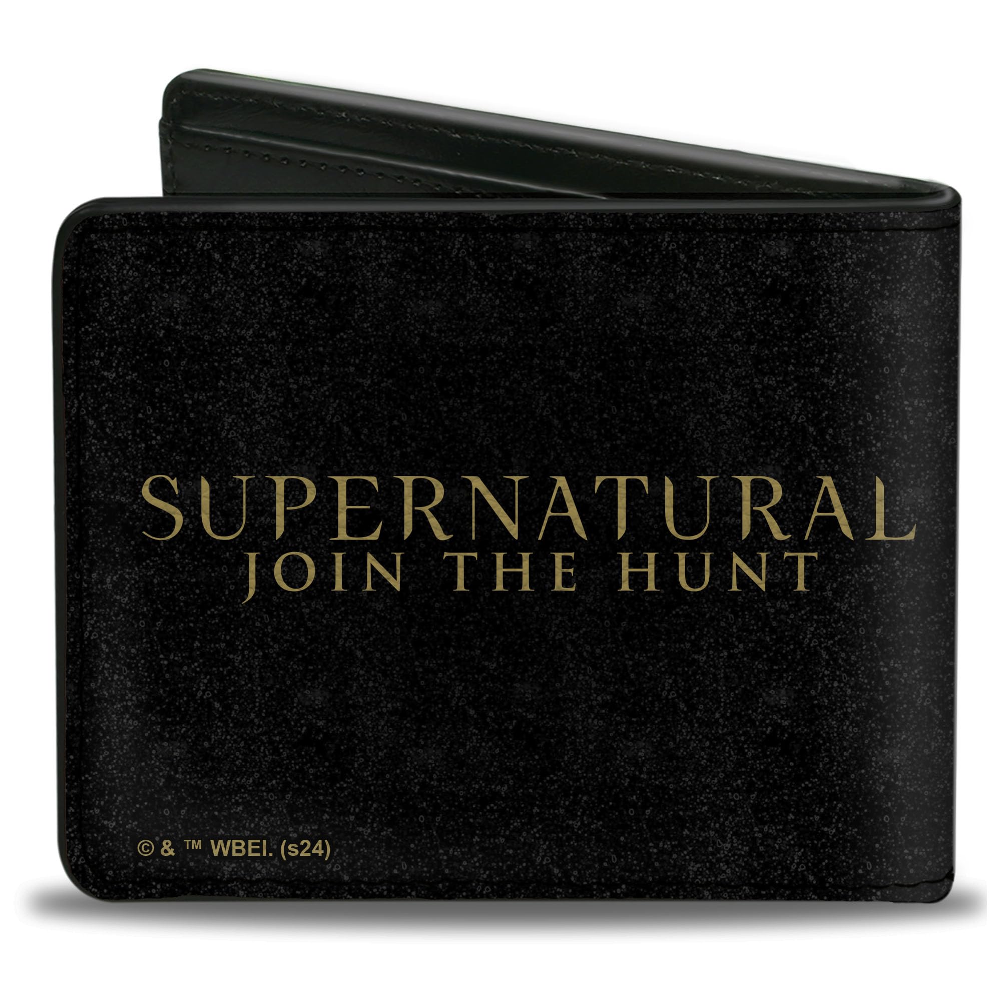 Buckle-Down Supernatural Wallet, Bifold, Supernatural Abbadon Queen of Hell Profile Pose Black Golds, Vegan Leather