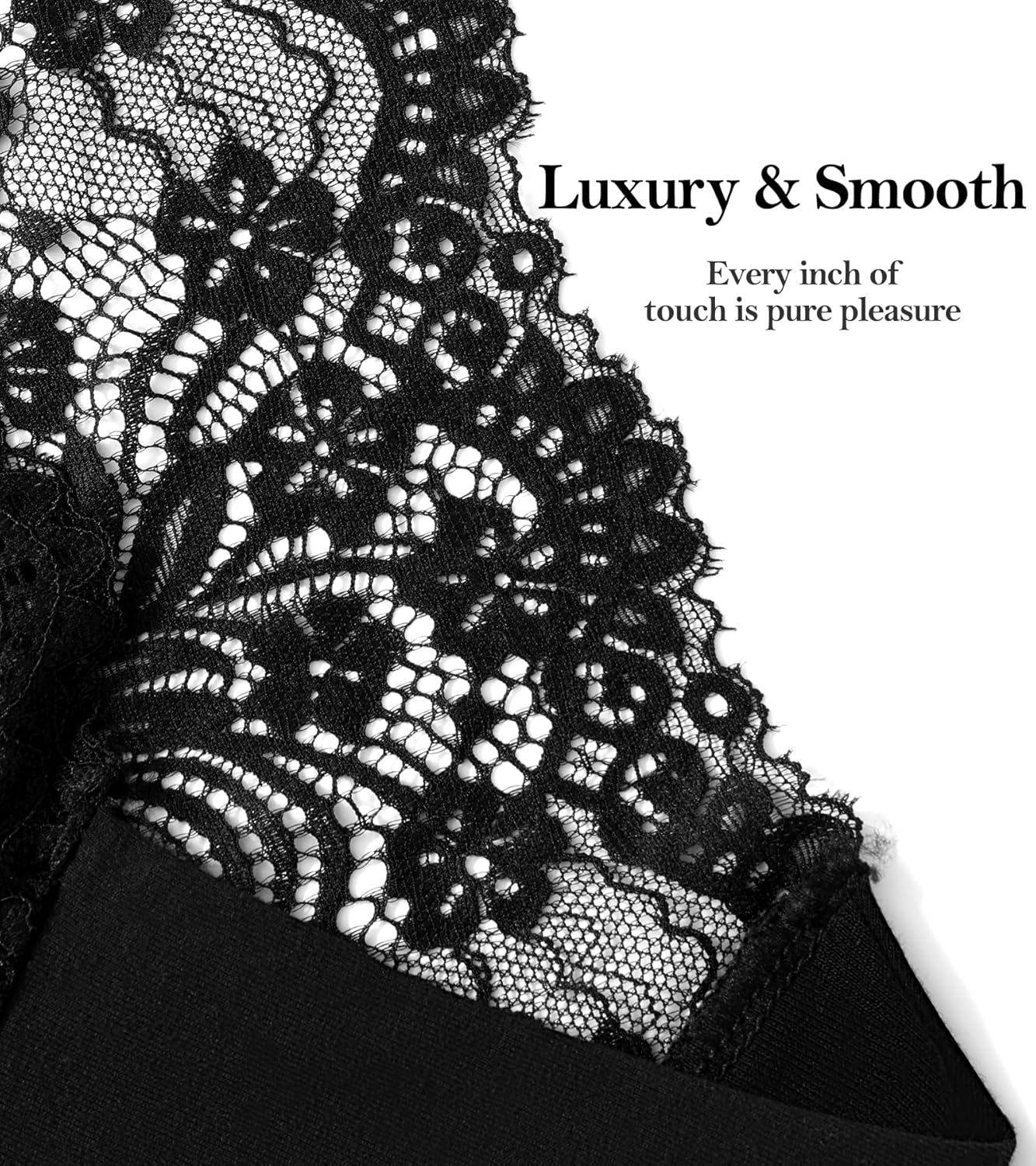 J-pone Sexy Lace Underwear for Women - High Wasited Panties Breathable Floral Ladies Briefs, Multipack - Image 2