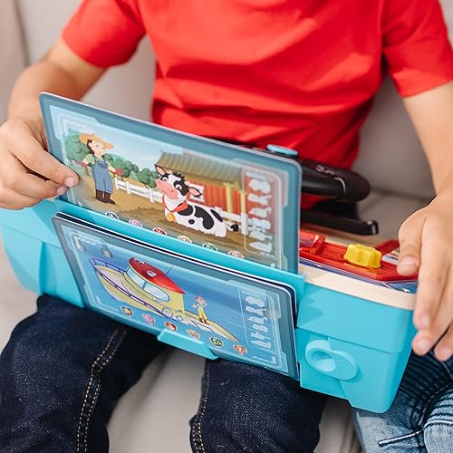 Miniatura 8 de Melissa & Doug Tablero de madera de la misión de rescate de la Patrulla Canina, juguete interactivo para volante de simulación, con luces y sonidos,