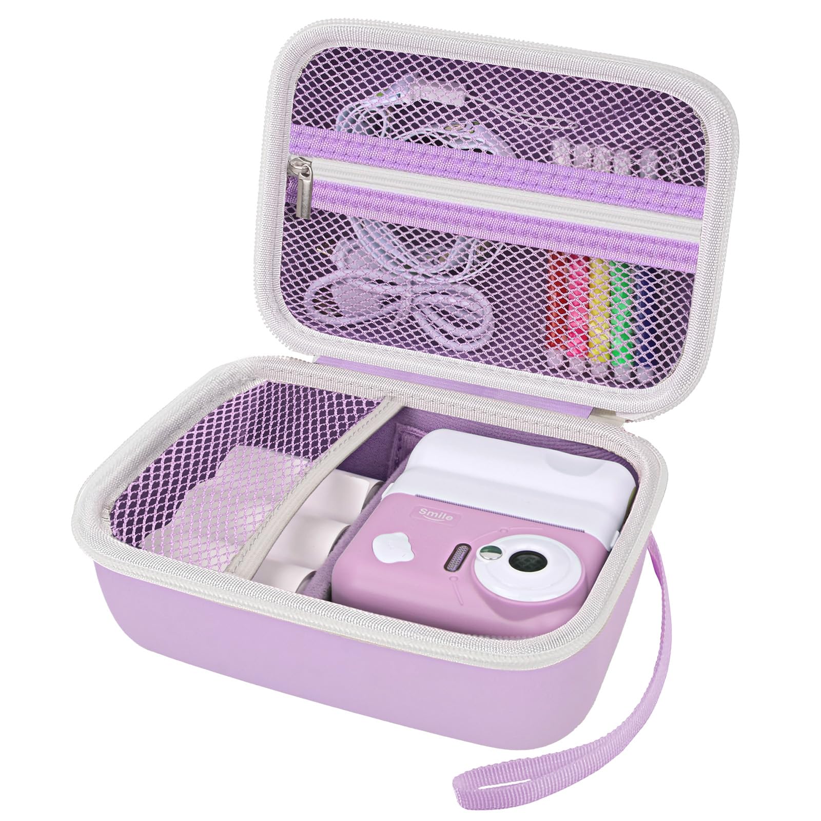 Arvok Custodia per Fotocamera per Bambini compatibile con Uleway, GlobalCrown, GREENKINDER, Ushining, Gofunly – Scatola di Conservazione per Fotocamera Istantanea Mini Digitale (solo custodia) Viola