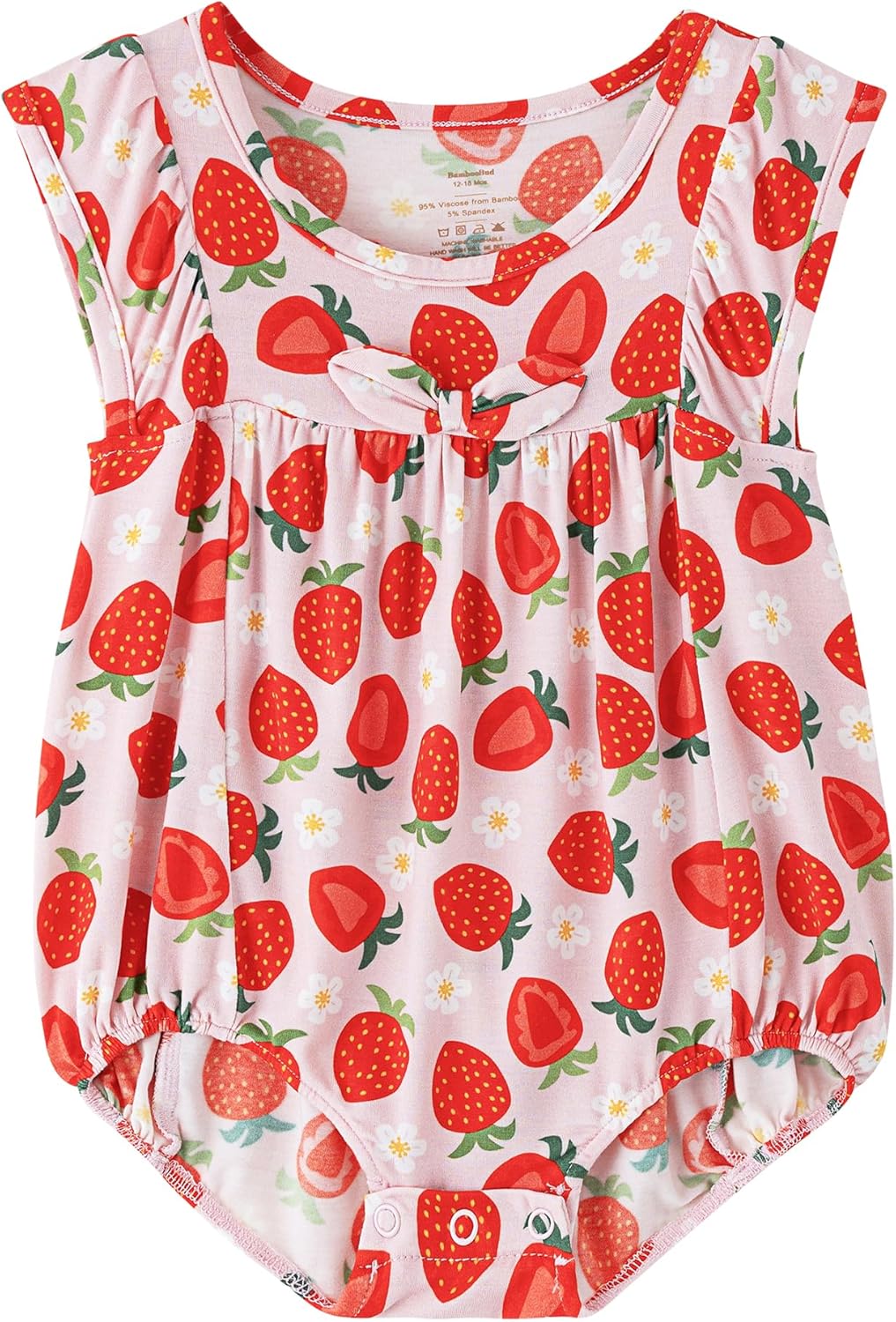 Baby Girls Sleeveless Bodysuits Toddler Ruffled Bodysuit Viscose from Bamboo Cute Infant Girl Outfit Clothes 0M-2T
