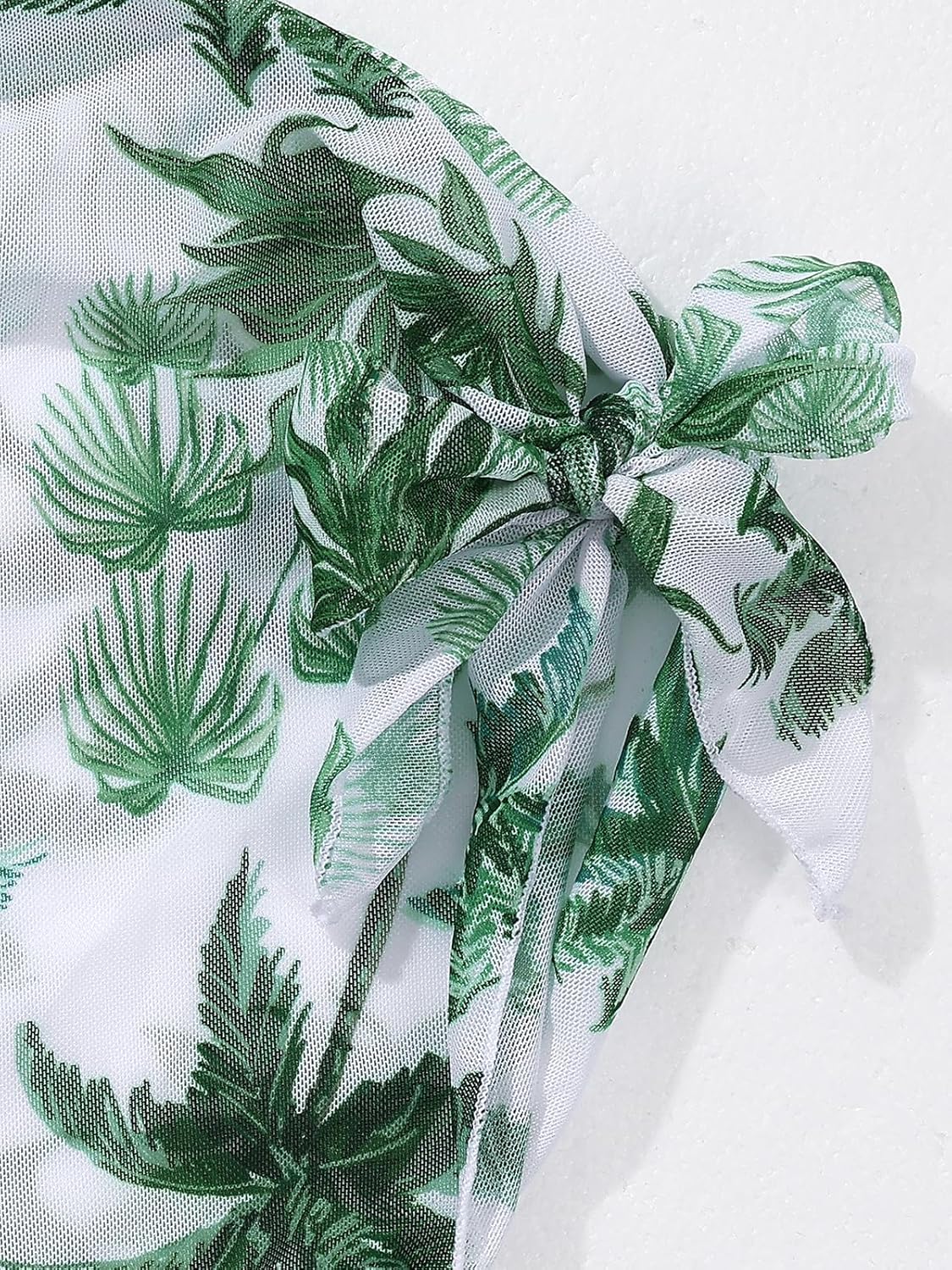 Girls Swimsuits Hawaiian Teen Bathing Suits 3 Piece Tropical Floral Ruffle Strap Bikini Set with Cover Up Skirt 9-16T - Image 7