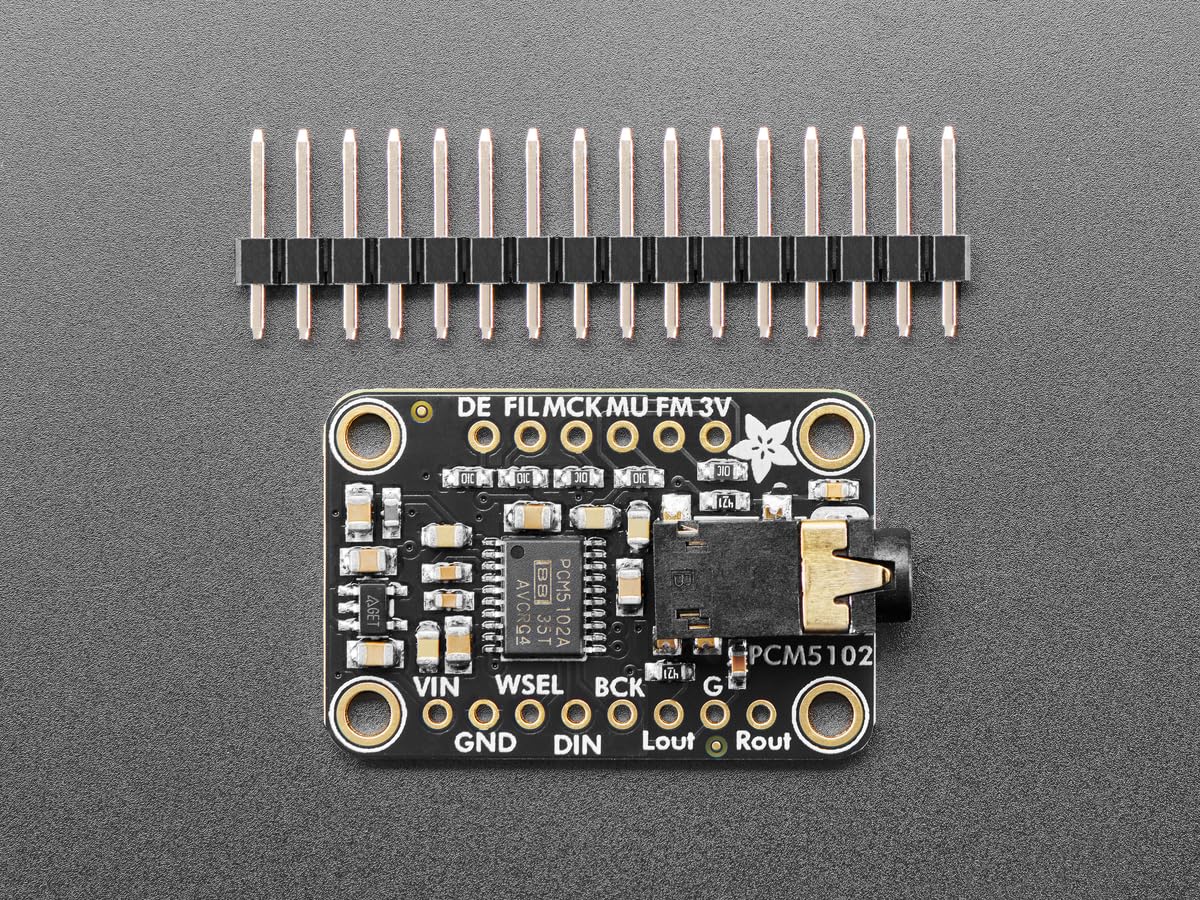 Adafruit PCM5102 I2S DAC, Convertisseur D/A avec sortie de niveau ligne, SNR 112dB, 6250