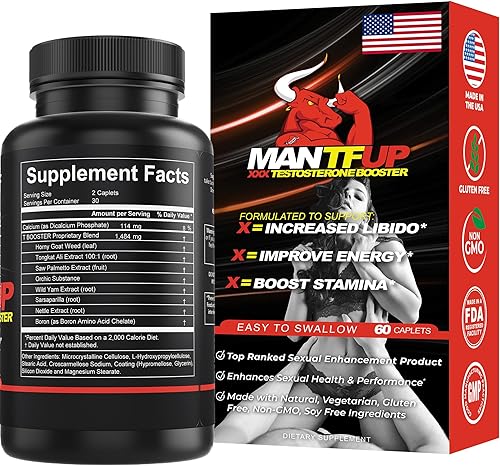 Miniatura 3 de Dynamism Labs MANTFUP - Potenciador de testosterona para hombres, mejora natural para aumentar la salud sexual, libido, resistencia y energía, con