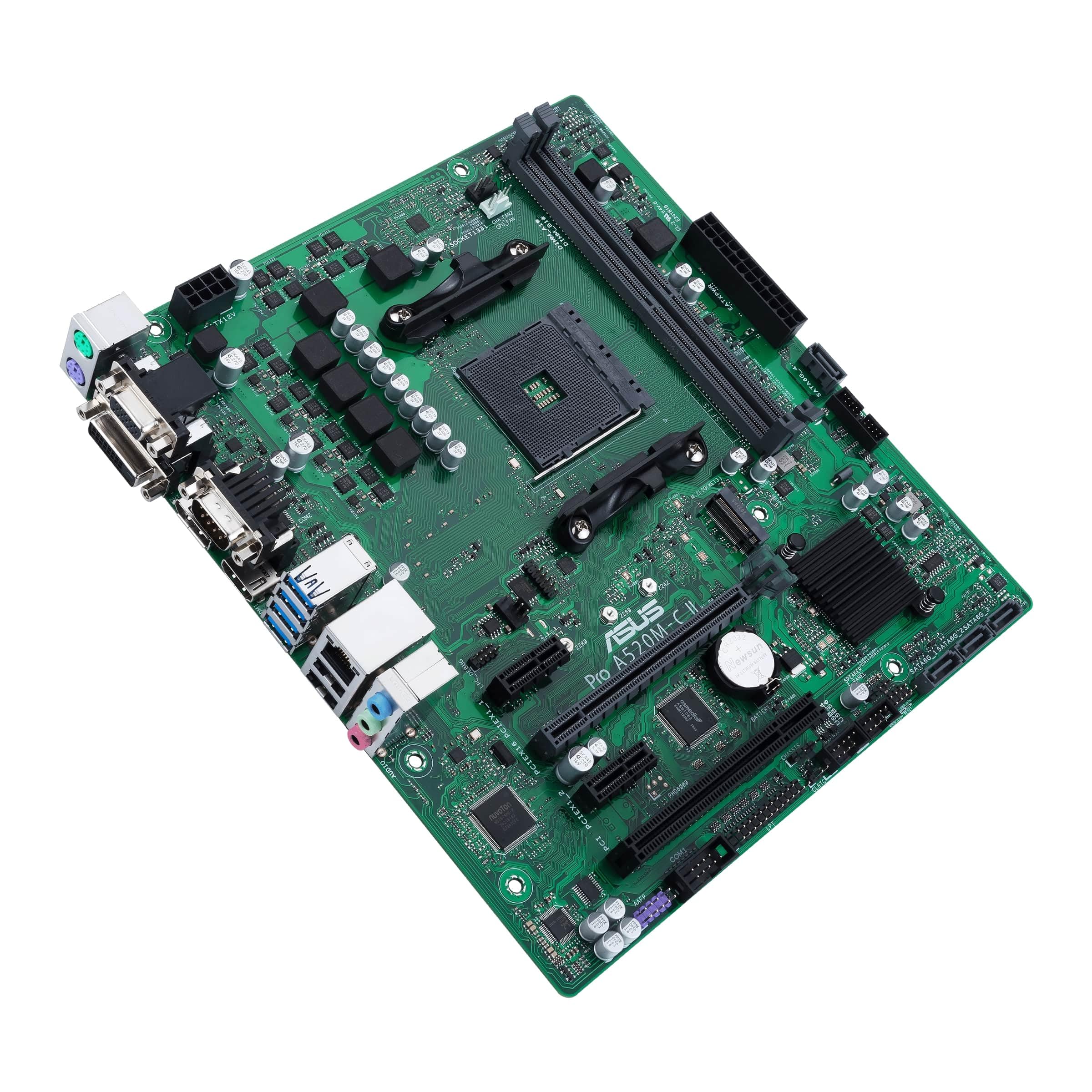 ASUS PRO A520M-C II/CSM Business Mainboard Sockel AMD AM4 | mATX, LPC Debug Header, ASUS Control Center Express, unterstützt SMBUS-Header, Remote IT Management